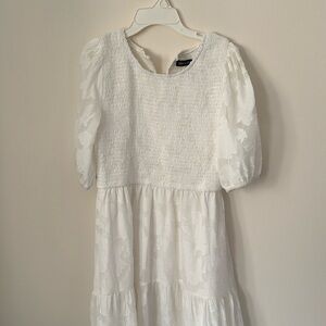 White Midi/Maxi Tiered Dress